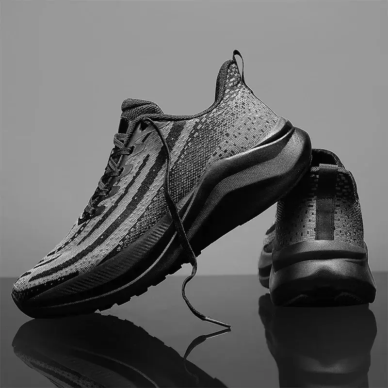 أحذية جري ممودة ناعمة للرجال ، أحذية رياضية بنعل سميك ، شبكة جيدة التهوية ، الركض في الهواء الطلق ، اتجاه المشي ، متعددة الاستخدامات ، علامة تجارية مصممة ، جديدة