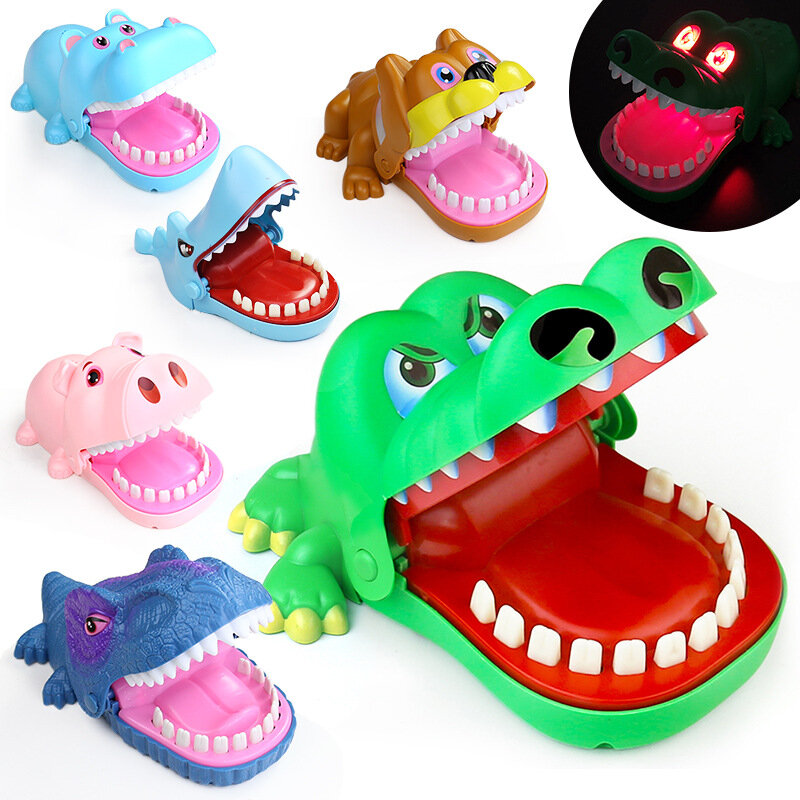اليد العض التمساح لعبة مخيف خدعة الضغط التمساح لعبة الأطفال الاشياء باردة ديناصور لدغة إصبع لعبة الأطفال هدية