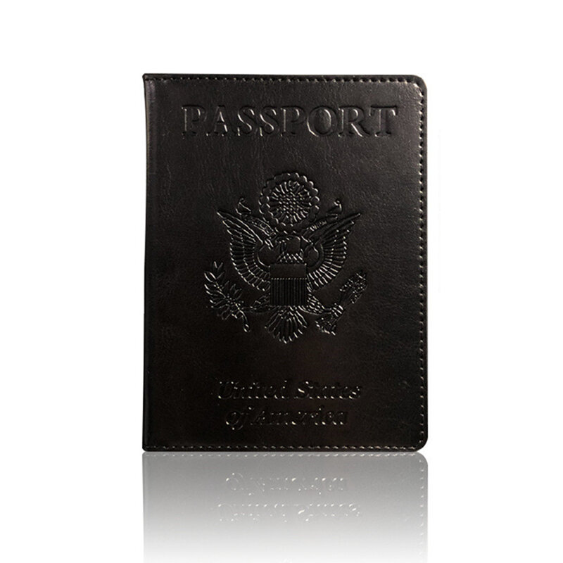 محفظة غطاء حامل جواز السفر ، أساسيات السفر ، حافظة بطاقات جلدية حجب RFID ، إكسسوارات السفر الدولي يجب أن يكون بحمل