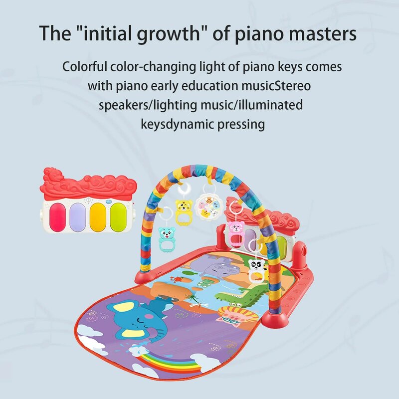 طفل تلعب الصالة الرياضية ركلة اللعب البيانو انفصال قابل للغسل النشاط الموسيقية حصيرة رف التعليمية لعب للأطفال الرضع يجب الطفل