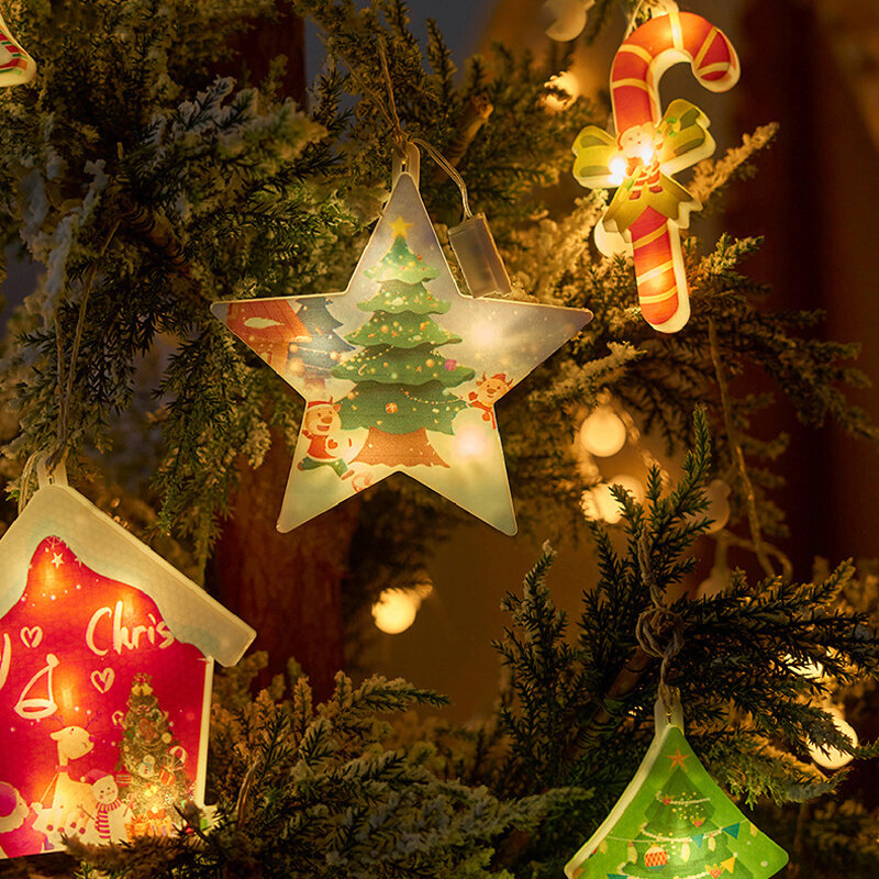 سانتا كلوز نافذة معلقة أضواء ، عيد الميلاد LED ضوء ، ندفة الثلج ، السنة الجديدة ، حفل زفاف الديكور