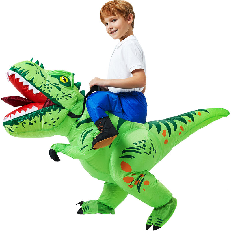 زي أنيمي ديناصور قابل للنفخ للأطفال ، أزياء تنكرية للأولاد والبنات ، بدلات لعيد الهالوين ، حفلة عيد الميلاد ، بوريم ، طفل ، فستان