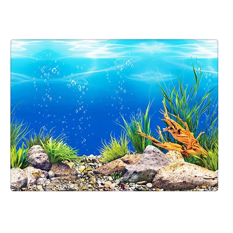 خلفية ل حوض السمك ملصق ثلاثية الأبعاد ملصق خزان الأسماك حوض السمك خلفية اكسسوارات الديكور المحيط النبات Aquascape اللوحة