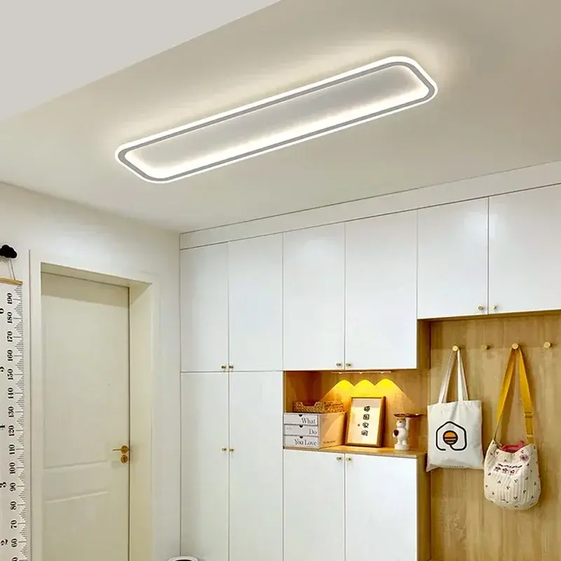 مصابيح سقف حديثة LED لغرفة المعيشة وغرفة النوم وغرفة المعاطف والشرفة والممر ومصابيح الممرات والثريا الشريطية والإضاءة الداخلية
