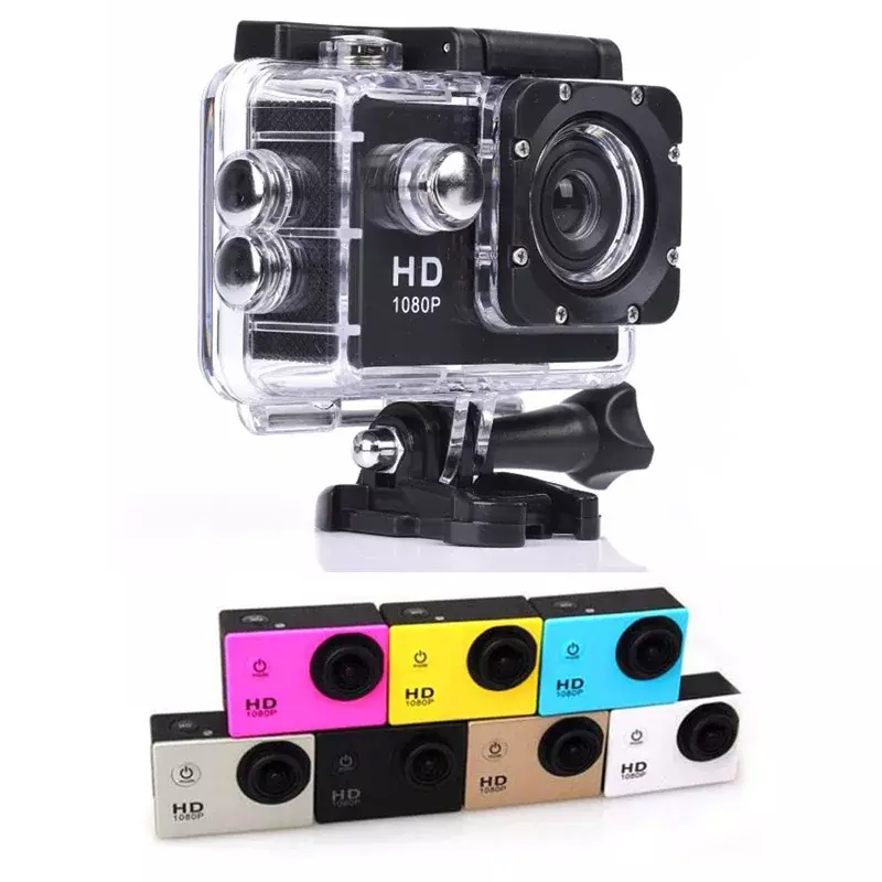 كاميرا حركة مقاومة للماء لسيارة Go ، A7 ، HD الكامل: P ، كاميرا فيديو ، كاميرا DV رياضية ، تزلج احترافي ، قيادة ، ألعاب X ، تزلج