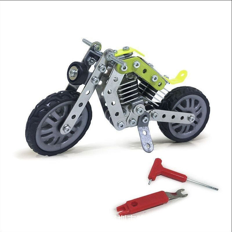 مجموعة من 158 لتقوم بها بنفسك لعبة تجميع المعادن الفولاذ المقاوم للصدأ ثلاثية الأبعاد نموذج دراجة نارية مسامير والمكسرات بنة للأولاد الرجال