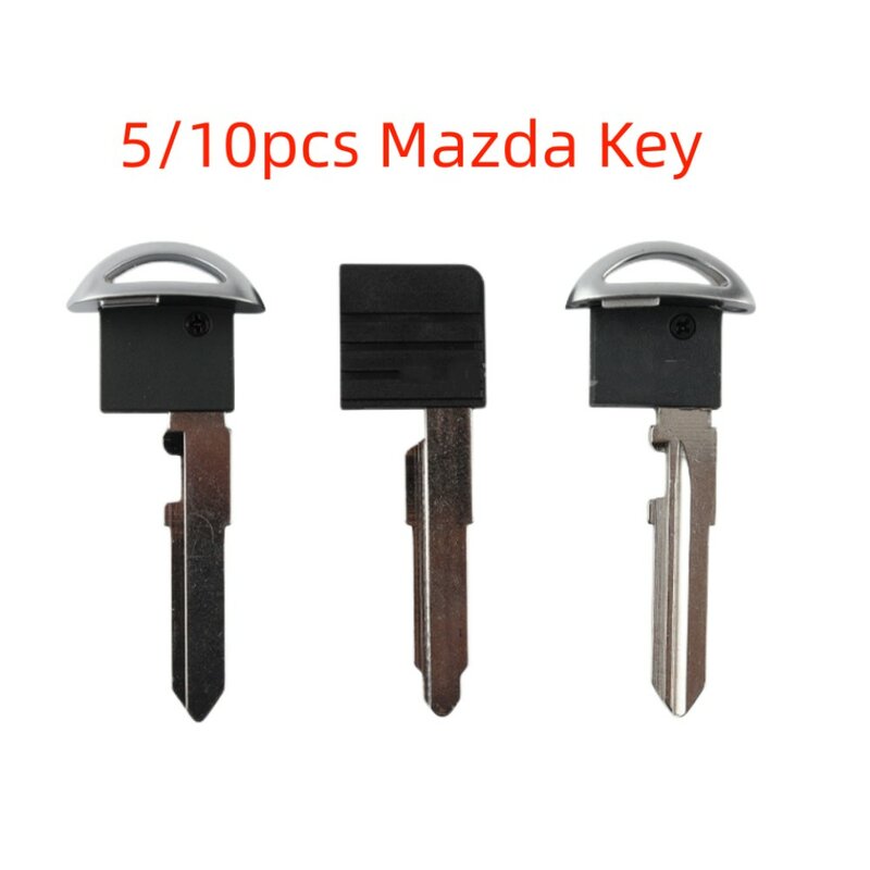 Keyقناة 5/10 قطعة غير مصقول سيارة مفتاح ذكي شفرة لمازدا M3 M6 قمة CX3/5/9 Raptor الذكية بطاقة الطوارئ مفتاح إدراج شفرة MAZ24