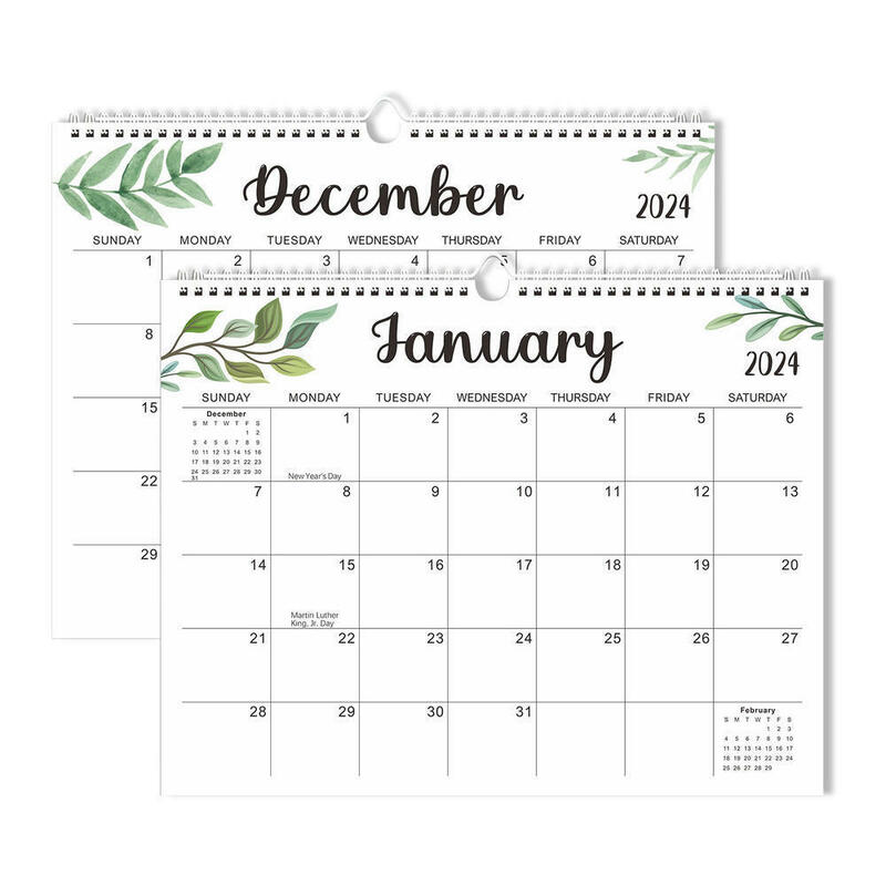 جدار التقويم مع صفحات شهرية كبيرة ، جدول مكتب ، مخطط مكتب المنزل ، جدول جدول الأعمال مذكرة ، 2024.01-2025.06
