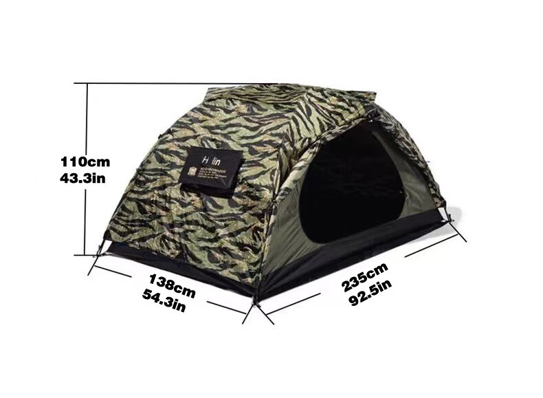 NBHD التمويه خيمة التخييم في الهواء الطلق ، خيمة خفيفة الوزن 2 شخص