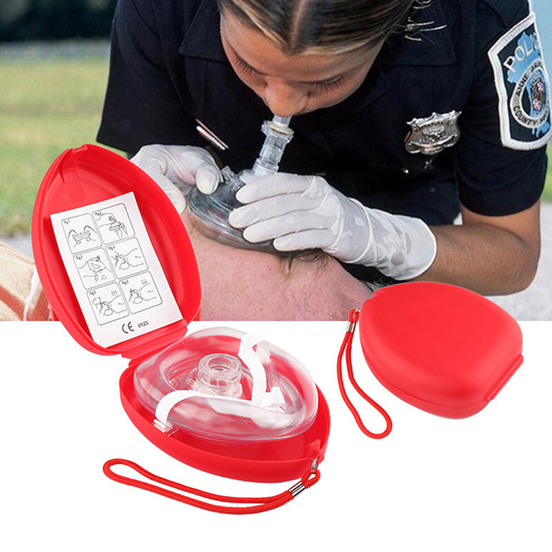 1 قطعة التنفس الاصطناعي في اتجاه واحد التنفس صمام قناع الإسعافات الأولية CPR التدريب التنفس قناع حماية المنقذين قناع الملحقات