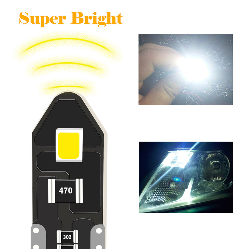 T10 LED W5W 3528 2SMD سيارة 194 168 موقف أضواء القراءة مصباح داخلي في Canbus 12 فولت 6500 كيلو الأبيض الجذع مصباح لوحة ترخيص أضواء