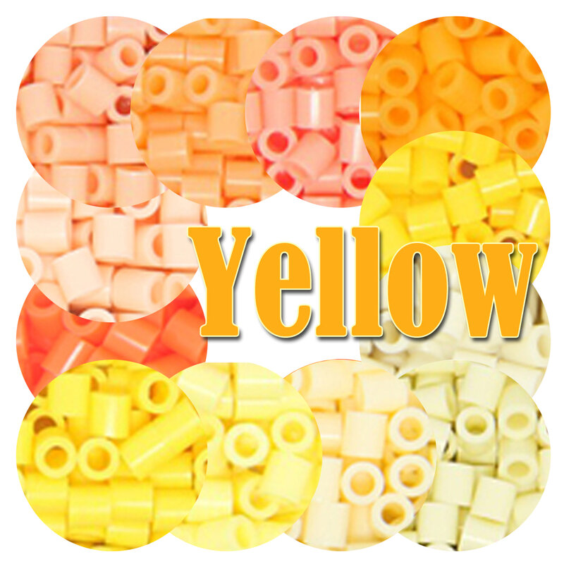 اللون الأصفر 5 مللي متر 1000 قطعة YantJouet حماة الخرز للأطفال الحديد فيوز الخرز Puzzles بها بنفسك الألغاز بكسل الفن هدية ألعاب أطفال