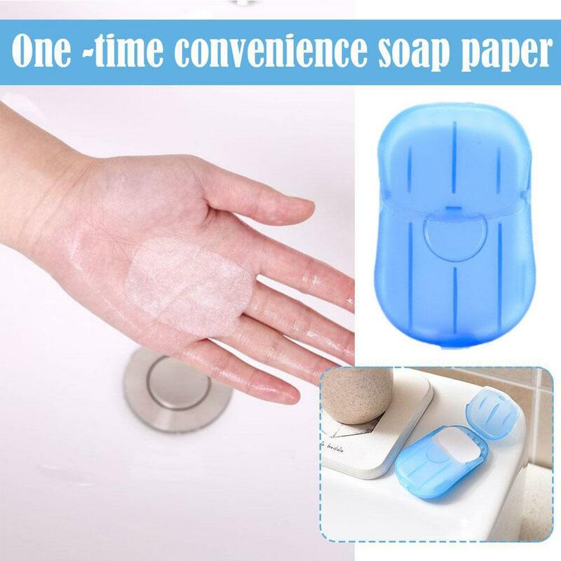 ورق صابون تعقيم للحمام ، ورق تنظيف صغير ، شريحة غسيل مريحة للسفر ، سهلة التخلص من رائحة اليد I7I0
