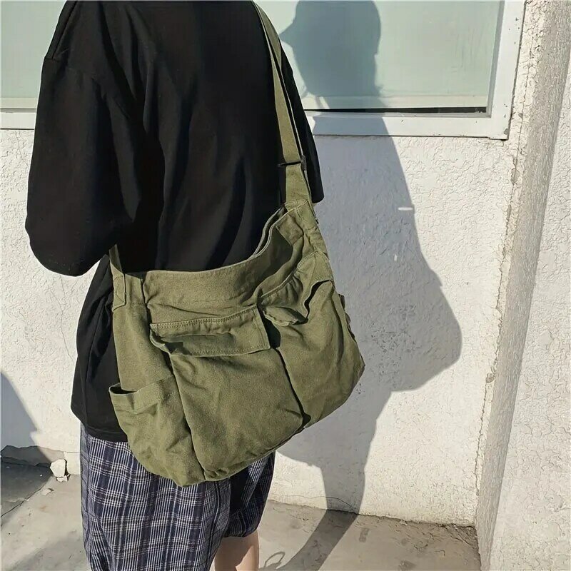 حقيبة يد نسائية كلاسيكية من قماش المراهق-محفظة كروس بودي للسيدات