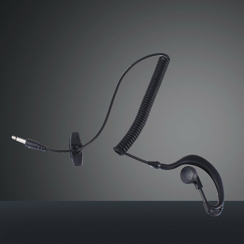 G شكل لينة الأذن هوك سماعة سماعة 3.5 مللي متر التوصيل الأذن هوك ل موتورولا إيكوم راديو أجهزة الإرسال والاستقبال اسلكية تخاطب الأذن بار سماعة