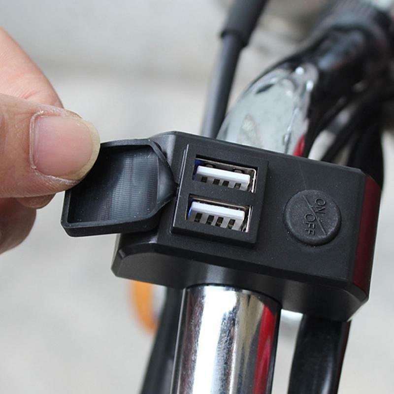 شاحن دراجة نارية USB مزدوج المنفذ مقاوم للماء ، شحن سريع ، محول فصل سريع ، ، 3A ، مناسب للهاتف والتابلت ونظام تحديد المواقع