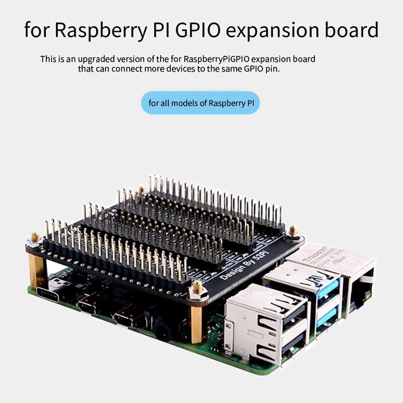 لوحة توسيع GPIO للتوت Pi ، وحدة معدد مع مسامير ، وحدة متعددة الوظائف ، 4B ، 3B + ، 40Pin Quad IO