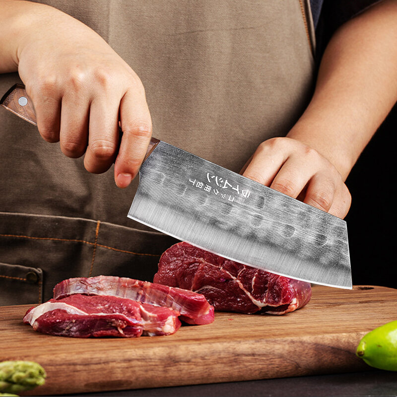 سكين مطبخ على الطراز الياباني سكين مطبخ الساطور سكين مطبخ منزلي من الفولاذ المقاوم للصدأ سكين تقطيع للسيدات