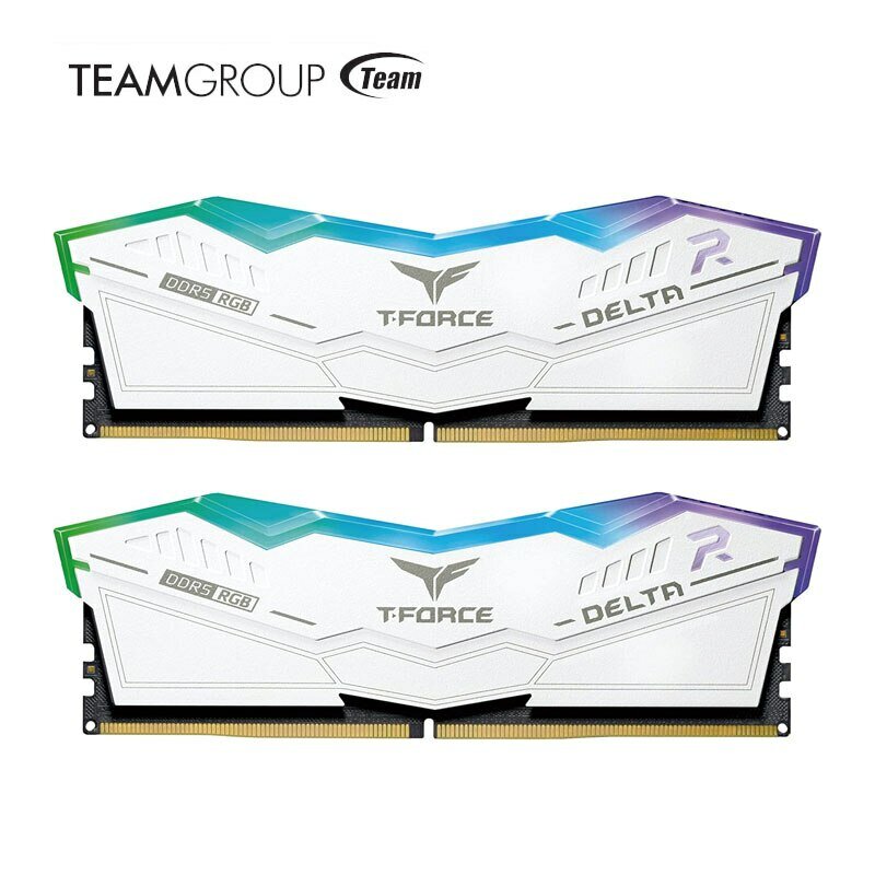 مجموعة teamgrop T-Force Delta RGB dr5 رام 32 جيجابايت (2x16 جيجابايت) + MHz + CL30 وحدة رام لشكل سلسلة