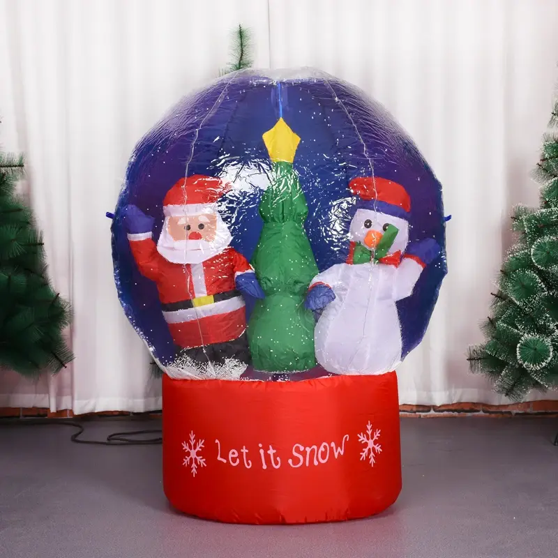 120 سنتيمتر ندفة الثلج بالون الهواء الساخن عيد الميلاد نفخ لعبة السنة الجديدة زينة هدايا عيد الميلاد عيد الميلاد الديكور في الهواء الطلق