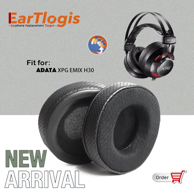 EarTlogis جديد وصول استبدال بطانة للأذن ل ADATA XPG EMIX H30 H-30 سماعة غطاء سماعات الأذن وسائد