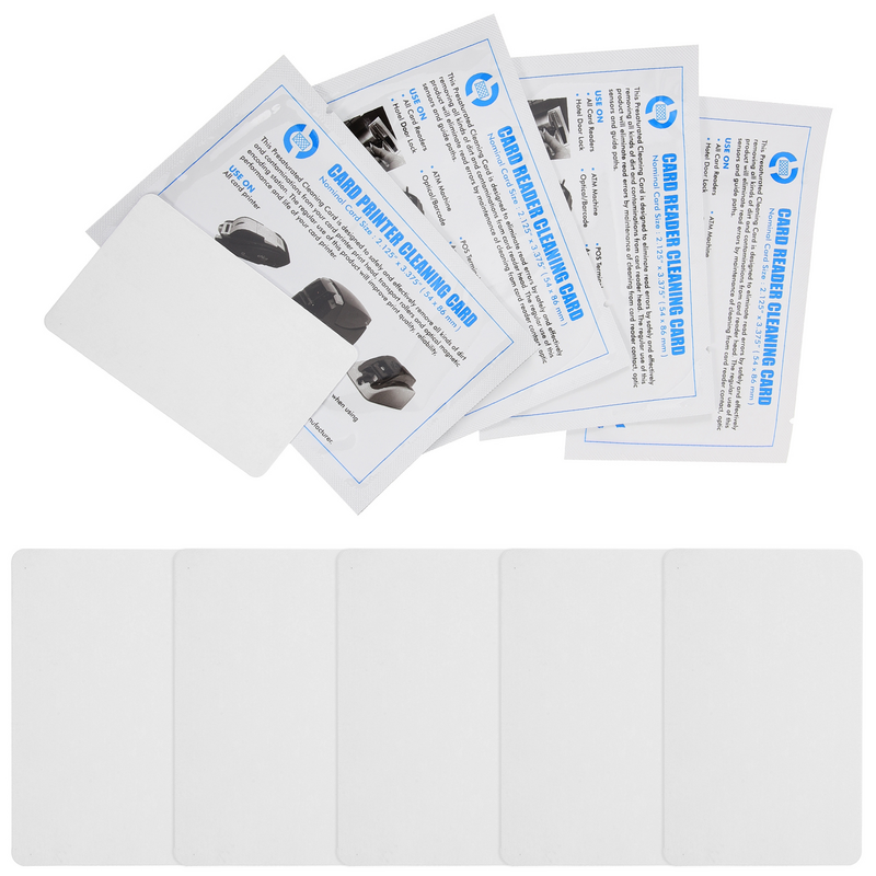 بطاقات تنظيف قابلة لإعادة الاستخدام للطابعة ، أداة تنظيف لجميع الأغراض ، ملحق طرفي ، PVC ، 10