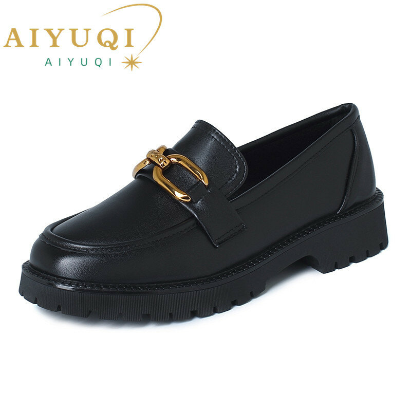 AIYUQI أحذية خفيفة بدون كعب النساء حجم كبير 41 42 43 الربيع الترفيه سيدة الأحذية مكتنزة الانزلاق على أحذية للنساء