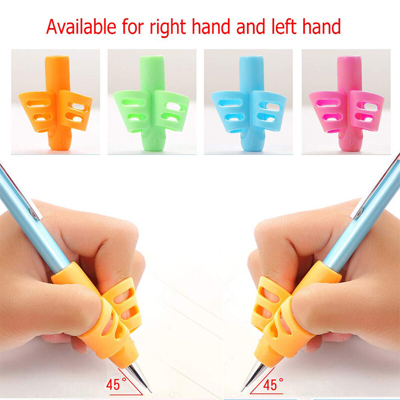 حاملات أقلام رصاص مريحة للأطفال ، كتابة ، أدوات مساعدة للتدريب ، جيل سيليكون ، قبضة قلم ، كتابة يدوية ، أطفال ، 6 أو