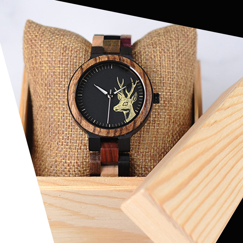 زوج ساعة كوارتز خشبية ، تناظرية ، مضادة للخدش ، ملونة ، عصرية ، أفضل هدية للرجال والنساء ، غريبة