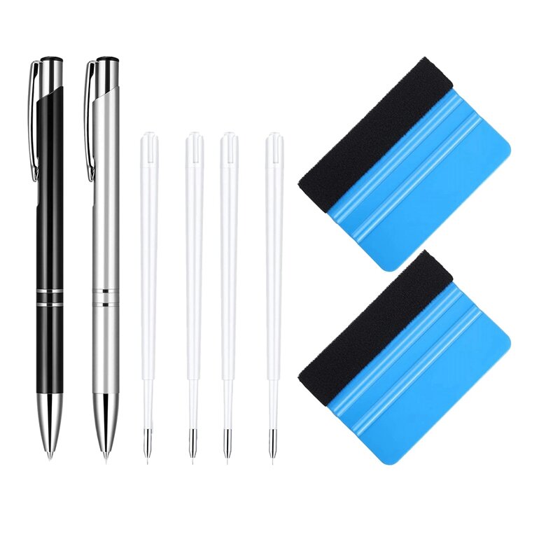 مجموعة أدوات قلم تحرير الهواء من الفينيل ، حرفة القلم ، أدوات إزالة الأعشاب الضارة من الفينيل ، ممسحة من الفقاعات ، HTV الحرفية