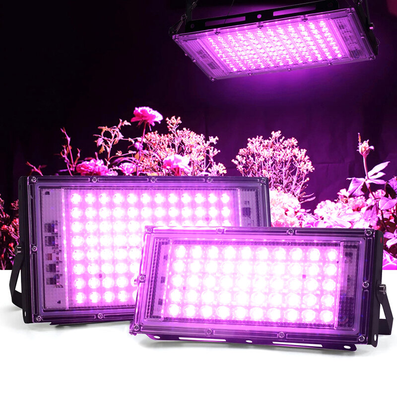 50 واط LED تنمو ضوء الطيف الكامل 220 فولت Phytolamp مجموعة كاملة LED مصباح لنمو النباتات زهرة لمبة حديقة داخلية