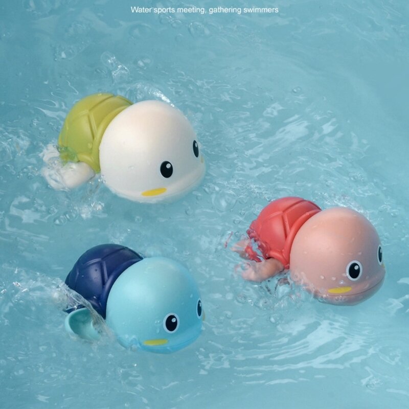 لعبة اللف للسباحة سلحفاة حوض استحمام للأطفال الرضع لعبة حمام لعبة أطفال مضحكة 1560