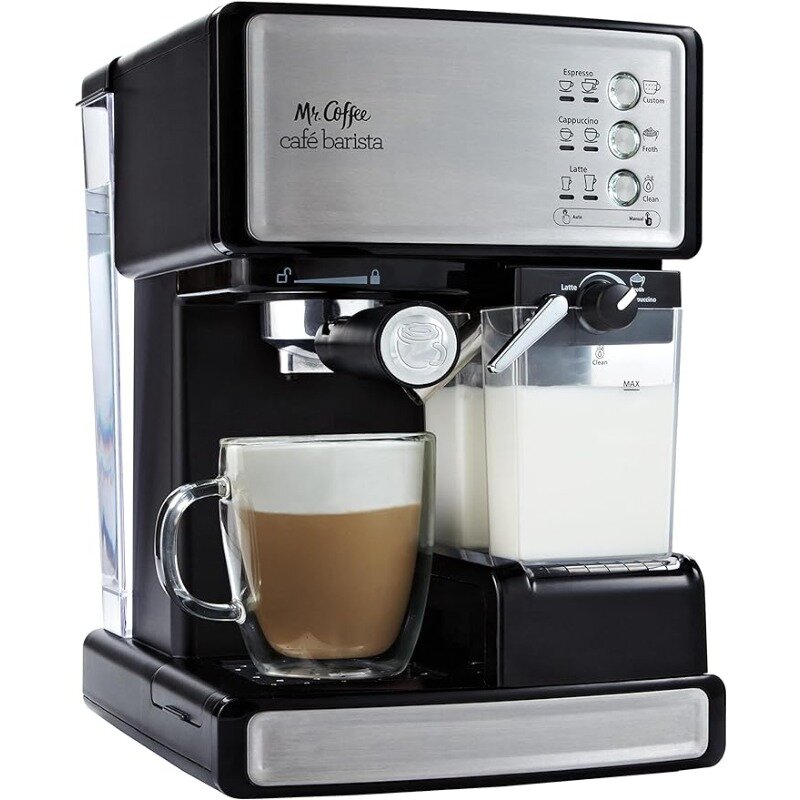 Mr. ماكينة قهوة اسبريسو وكابتشينو ، ماكينة قهوة قابلة للبرمجة مع آلية