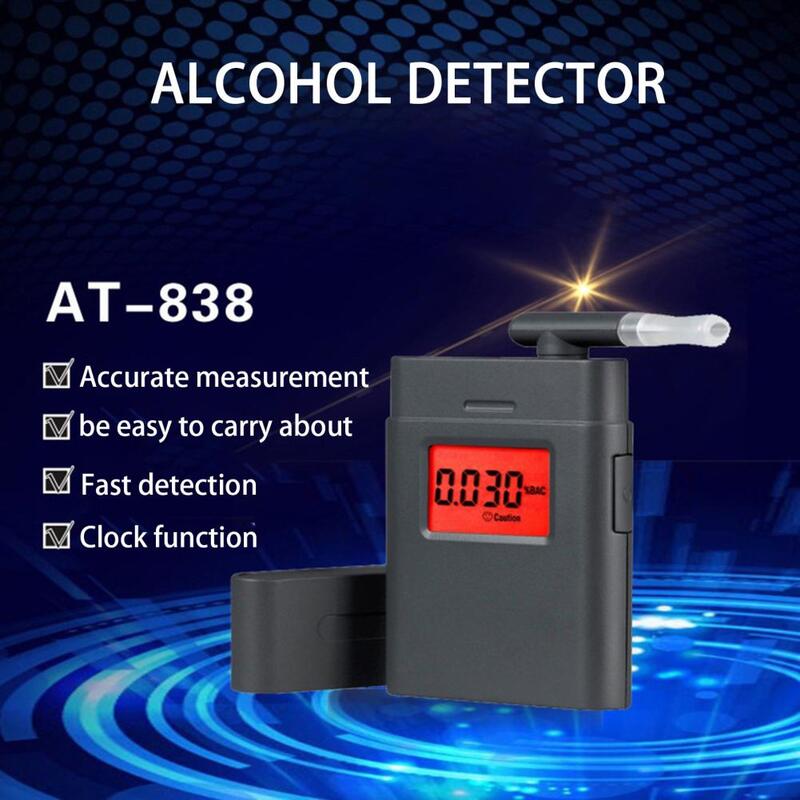 فاحص نسبة الكحول في النفس 1 مجموعة مريحة عالية الدقة المحمولة الرقمية جهاز الكشف عن الكحول للسائق