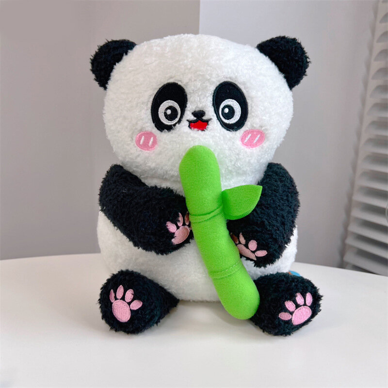 25 سنتيمتر الكرتون Kawaii الحيوانات الصغيرة الباندا أفخم لعبة دمية الإبداعية لطيف لينة الباندا الصغيرة محشوة أفخم لعب زوجين هدايا عيد