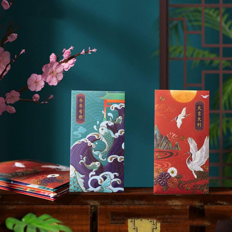 مهرجان الربيع الكلاسيكي ظرف صيني أحمر ، حقيبة مغلف مباركة رائعة ، ديكورات السنة الصينية الجديدة ، إبداعية تقليدية ،