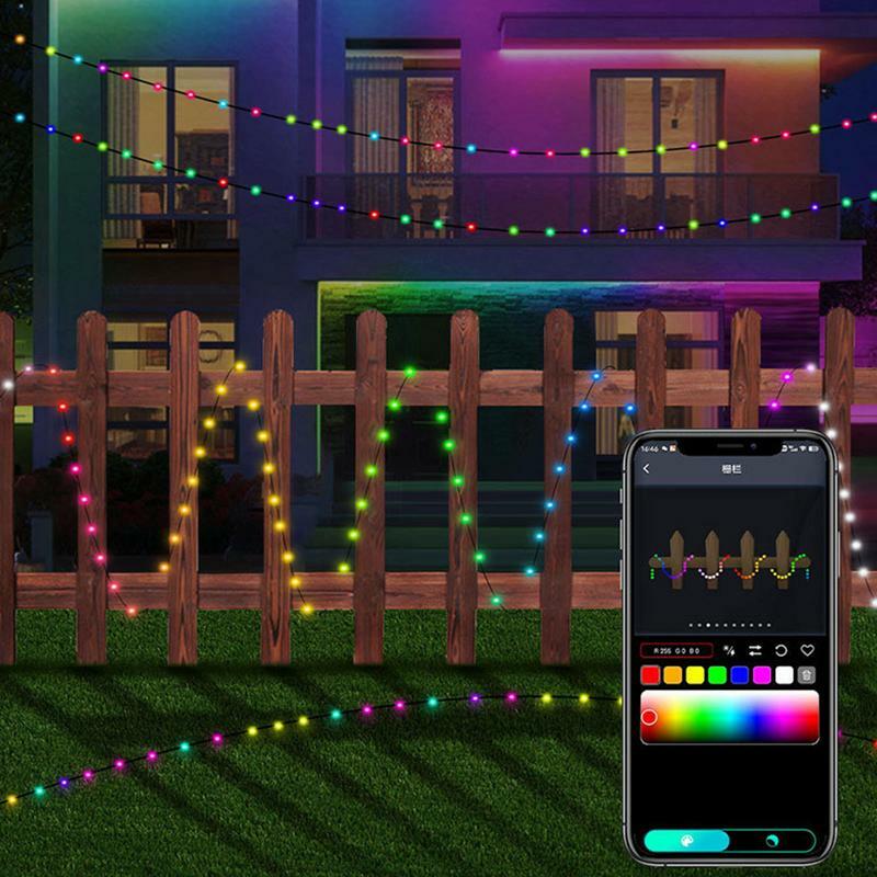 أضواء سلسلة LED مع جهاز التحكم عن بعد ، أضواء الجنية عيد الميلاد ، تغيير لون الحديقة ، ضوء طرفة ، أفضل الأزرق ، USB المكونات في