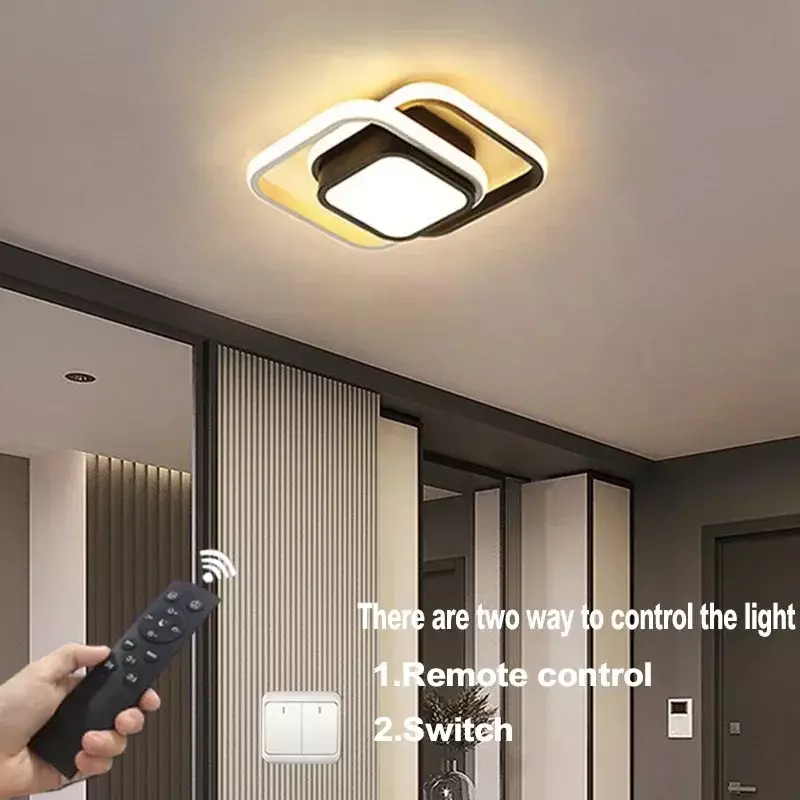 صغير الحديثة LED ضوء السقف 2 خواتم التصميم الإبداعي مصباح السقف تركيبات الإضاءة في الأماكن المغلقة الممر شرفة الممر مكتب بريق