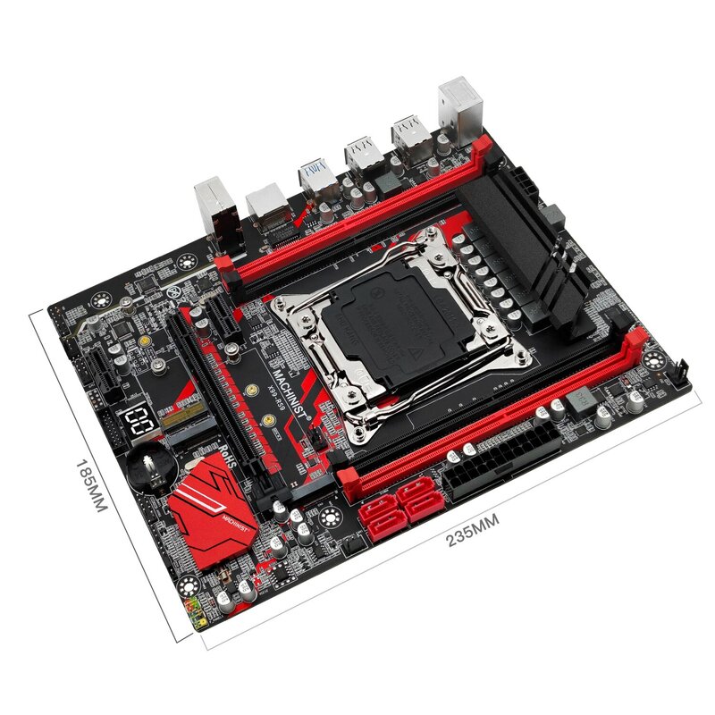 آلة RS9 X99 تدعم اللوحة الأم Xeon E5 V3 V4 LGA-3 42 dddr4 رام بأربعة قنوات وفتحة SATA PCI-E M.2