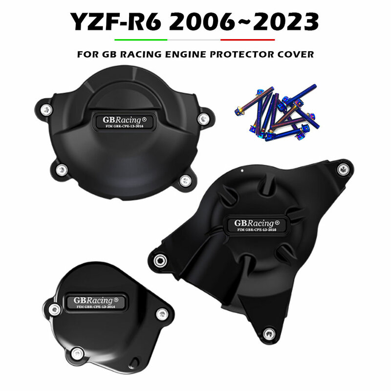 GB سباق غطاء المحرك لياماها دراجة نارية ، المولد وحماية مخلب ، YZF R6 2006 ~ 2023 ، والاكسسوارات