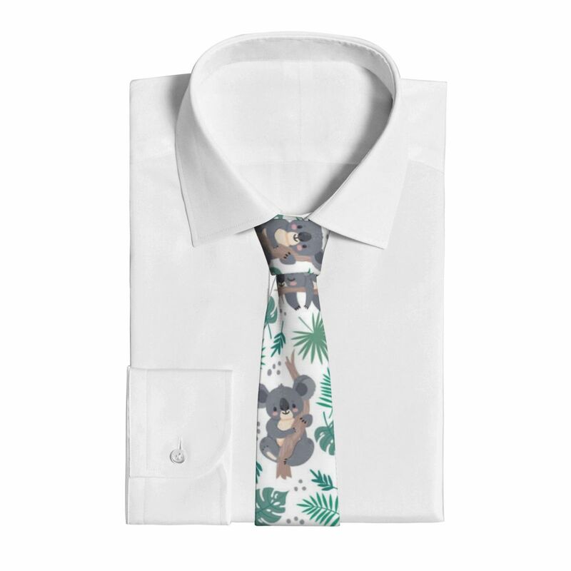 ربطة عنق ضيقة غير رسمية للحفلات ، دببة أسترالية لطيفة ، ربطة عنق أوراق استوائية للحفلات الرسمية ، الكوالا