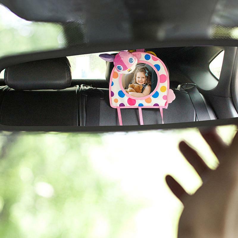 لطيف الطفل سيارة مرآة جميلة سيارة مراقبة مرآة المراقبة المرايا مع واسعة كريستال واضح عرض ل سرير بلاي جيم أو ستولر