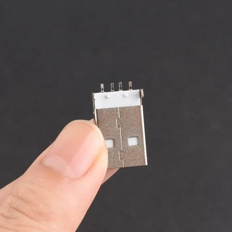 نوع رأس ذكر ملصق أفقي ، قابس USB ، قدم مستقيم 4P ، قدم 10
