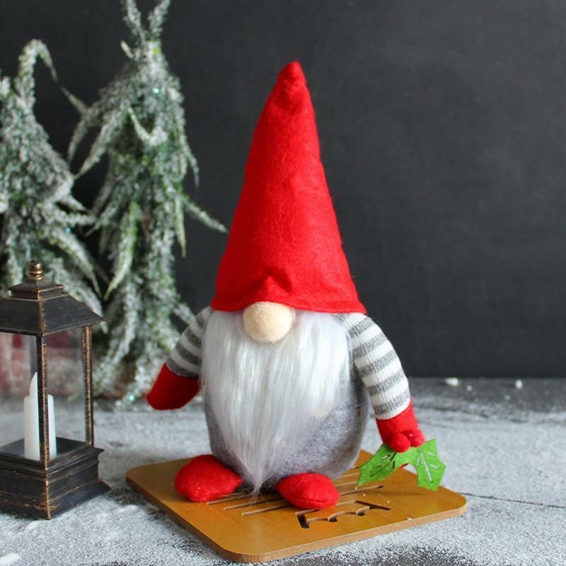 محشوة جنوم رائعتين للمنزل ، زينة عيد الميلاد مضحك ، حيوان ناعم لسطح المكتب