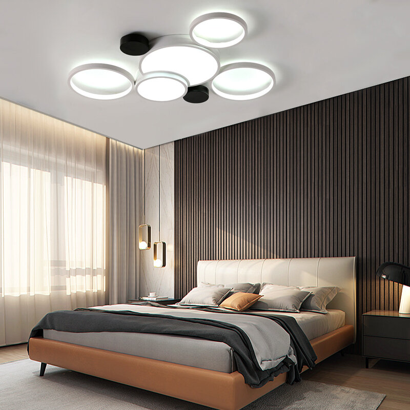 الحديثة عكس الضوء LED ضوء السقف ، مصباح للمطبخ السقف ، غرفة المعيشة ، غرفة نوم ، إضاءة مستديرة ، التحكم عن بعد