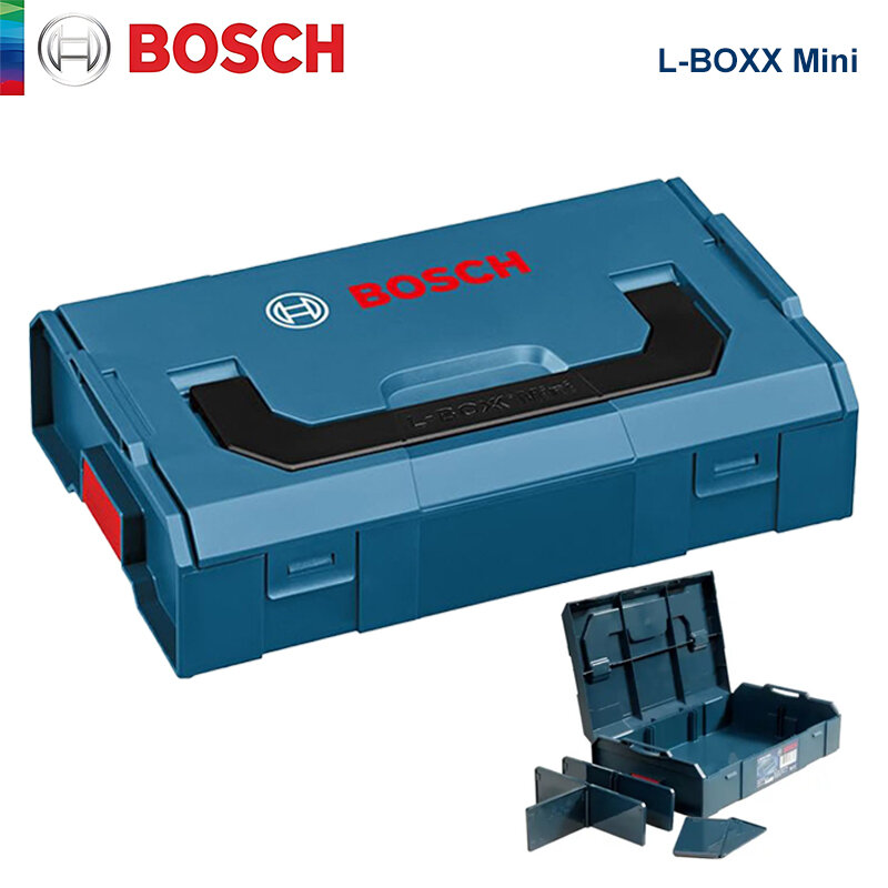 Bosh L-BOXX-صندوق أدوات صغير قابل للتكديس ، حقيبة تخزين محمولة ، متعددة الوظائف ، ملحقات صغيرة ، حقيبة يد أدوات