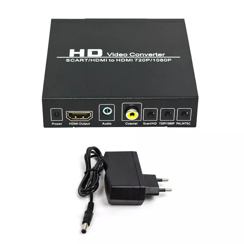 محول فيديو رقمي عالي الدقة ، من من من نوع P ، UC18 ، عالي الدقة ، سكارت ، متوافق مع HDMI ، محول طاقة لأجهزة HDTV HD ، EU ، US ، AC