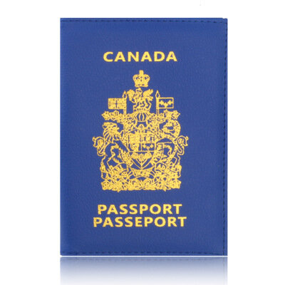 كندا حامل جواز السفر حامي المحفظة بطاقة الأعمال لينة غطاء جواز السفر الكندي محفظة الأعمال بطاقة الهوية حامل جواز السفر