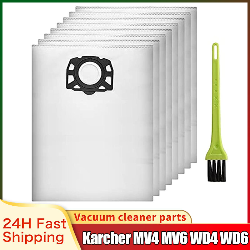 فلتر حقائب غيار للمكنسة الكهربائية كارشر WD4 WD5 WD6 MV4 MV5 MV6 ، أكياس فلتر حماية الغبار لكارشر 2.863-006.0