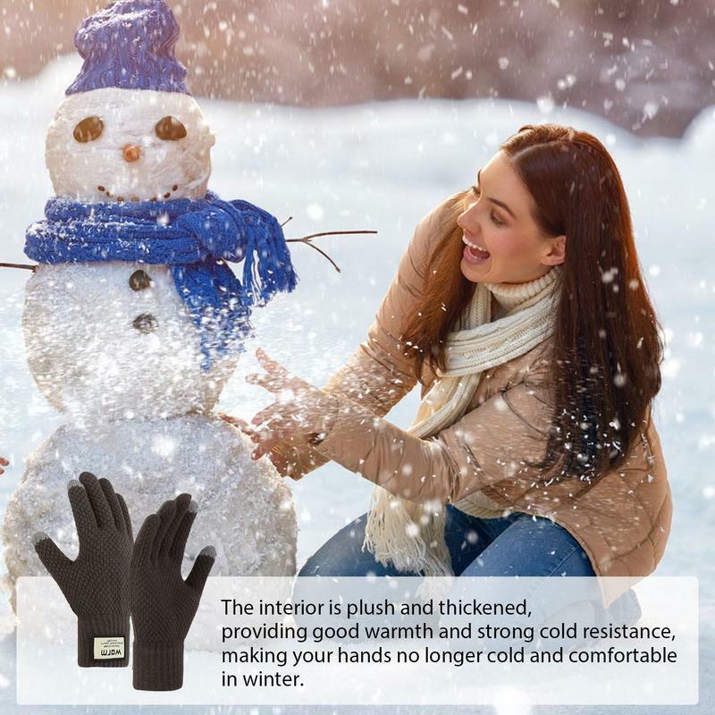قفازات حرارية تعمل باللمس للنساء ، لينة و Windproof ، حماية اليد الدافئة ، الجري ، الشتاء